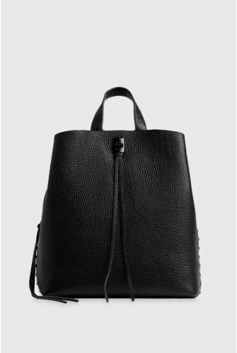 Miniatura 2 de Rebecca Minkoff Darren Backpack - Mochila de cuero para mujer, mochila de moda para mujer, correa de hombro ajustable, bolso de mochila elegante