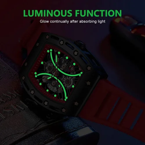 Miniatura 5 de MF MINI FOCUS Watch Wristwatch Fashion Hollow Big Dial Luminous Waterproof Sport Analog Quartz Business Mens Watches Silicon Strap Dress Watch