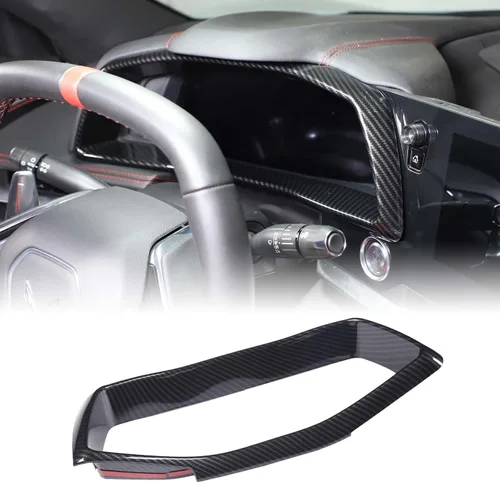 Miniatura 16 de CHEAYAR Funda de cargador de teléfono con patrón de fibra de carbono compatible con Chevrolet Corvette C8 2020-2023, funda de carga inalámbrica