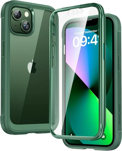 Miniatura 123 de Diaclara - Funda compatible con iPhone 11, carcasa resistente de cuerpo completo con protector de pantalla integrado sensible al tacto y Transparente
