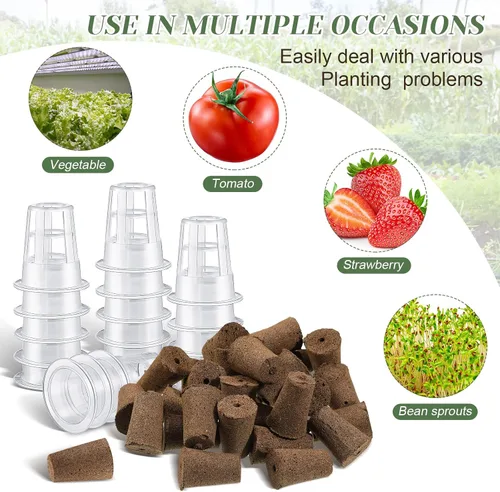 Miniatura 4 de Jutom Kit de 60 esponjas hidropónicas para cultivo de semillas