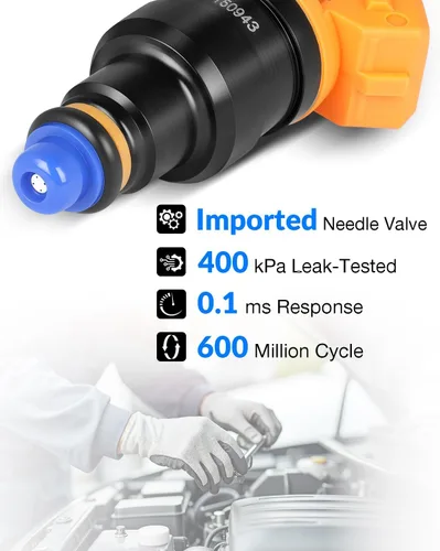 Miniatura 6 de Injectores de combustible mejorados 0280150943 Compatible con:-Ford F150 4.6L 1997-2003 5.4L 1997-2002 Para:-Mustang 1996-2004 F250 F350 E150 E250