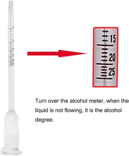 Miniatura 2 de Probador de medidor de alcohol para vino Alcohol 5.1 in Probador de medidor de alcohol transparente