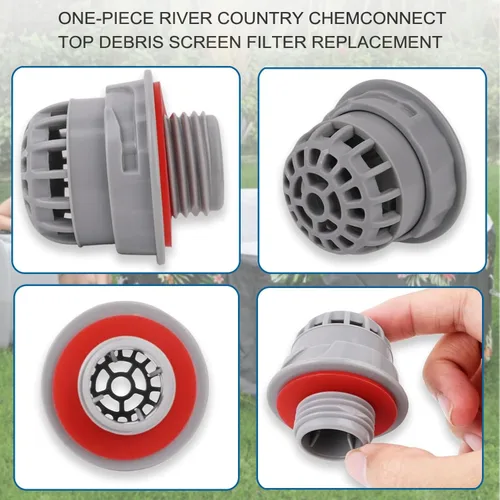 Miniatura 4 de Piezas de spa para bañera de hidromasaje de piscina para SaluSpa Top Residuos Filtro de repuesto con sello solo para Bestway y Coleman Lay-Z-Spa
