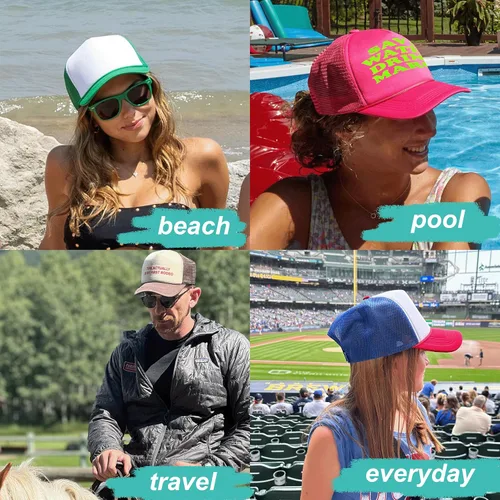 Miniatura 4 de Funky Junque Gorra de béisbol de béisbol en blanco para hombre y mujer