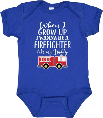 Miniatura 22 de inktastic Body de bebé Future Firefighter Like Daddy