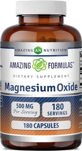 Miniatura 8 de Amazing Formulas Suplemento de óxido de magnesio de 500 mg Sin OMG Sin gluten Fabricado en Estados Unidos (360 unidades)
