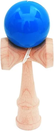 Miniatura 6 de Pelota de juguete para deportes al aire libre de madera para adolescentes, bola de Kendama, pintura de PU de 7.3 in, cuerdas profesionales para Negro
