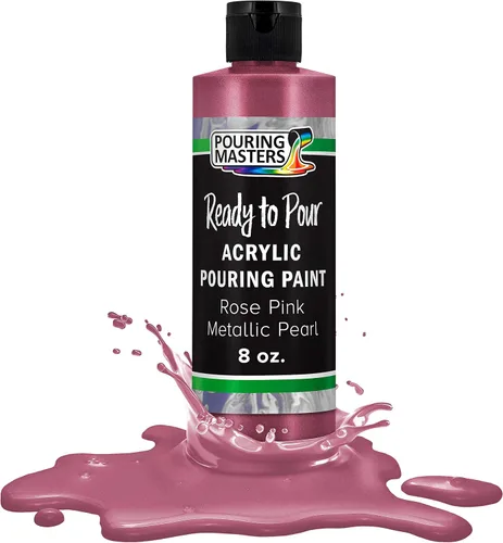 Miniatura 31 de Pouring Masters Royal Blue Metallic Pearl - Pintura acrílica para verter lista para verter – Pintura acrílica líquida premezclada de 32 onzas