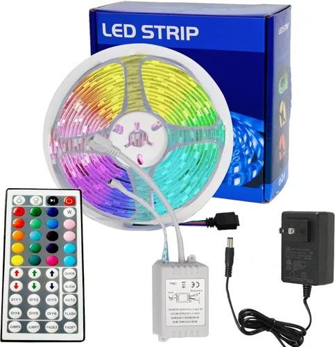 Miniatura 10 de KUMQUAT Tira de luces LED RGB retroiluminación para TV, 5 V, USB, multicolor, tiras de luz LED de 6.56 pies/6.6 ft, kit de tira que cambia