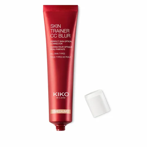 KIKO MILANO Skin Trainer CC Blur | Base y corrector de crema facial 3 en 1 | Corrector óptico hidratante que unifica la tez y el tono de la piel