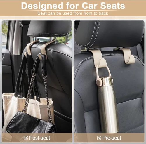 Miniatura 6 de LivTee - Gancho para reposacabezas de asiento de coche, ganchos para asientos de auto, organizador de almacenamiento interior, accesorios para Bling