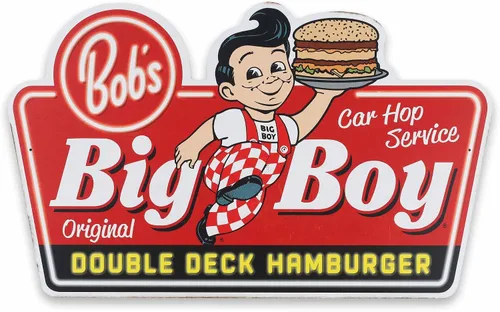 Miniatura 7 de Bob's Big Boy - Letrero de metal clásico para cocina, comedor o garaje