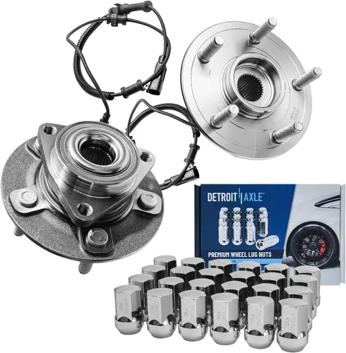 Miniatura 29 de Detroit Axle - Kit de nudillos de dirección delantera izquierda para Ford Edge Lincoln MKX 07-10, cojinete de rueda del lado del conductor, nudillo