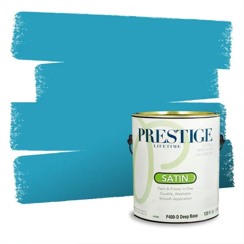 Miniatura 1517 de Pintura Exterior + imprimación PRESTIGE, todo-en-uno, 1 galón, acabado mate, color comparable al Valspar* Royal Gray* VS151-Gris real