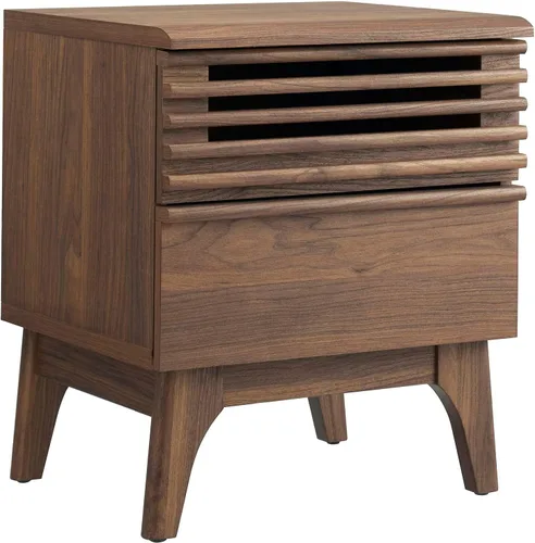 Miniatura 10 de Modway Render Mid-Century Modern, mesita de noche, color carbón