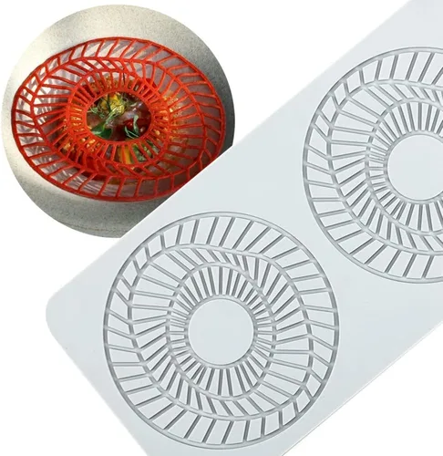 Miniatura 6 de TUKE Moldes de encaje para decoración de pasteles, moldes de silicona de hojas 3D para hornear moldes de gomitas, moldes de fondant de arcilla