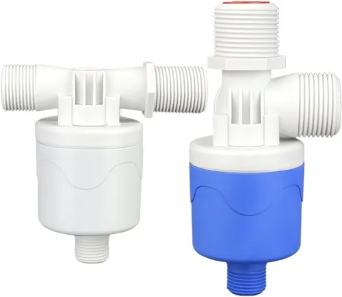 1/2" Water Level Control Valve External Installation Float Switch 3/4" 1" Shortage Self Opening Ball Tank Tower Pool(1",BLUE_SIDE WATER INTAKE)