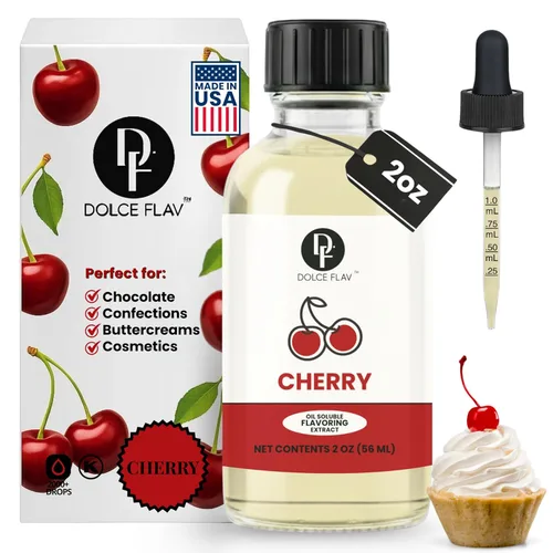 Miniatura 38 de Dolce Flav Extracto de Arándano – 2 Onzas Kosher Soluble en Aceite, Sin Azúcar, Saborizante Concentrado de Arándanos Maduros para Repostería