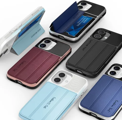 Miniatura 85 de VENA vCommute Funda tipo cartera compatible con Apple iPhone 14 (15.5 cm), funda de cuero con tapa plegable, tarjetero con función de soporte