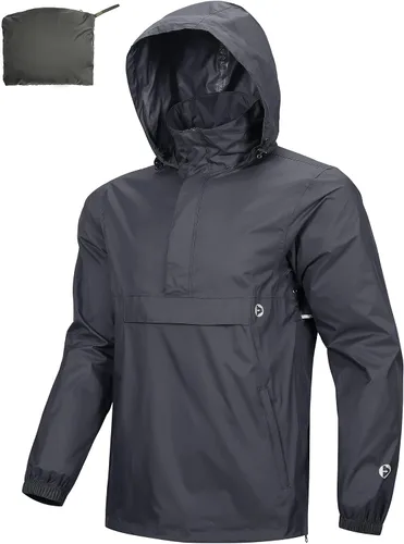 Miniatura 69 de Outdoor Ventures Chaqueta de lluvia para hombre, impermeable, ligera, plegable, para senderismo, golf, correr