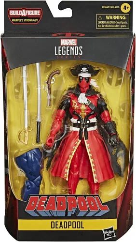 Miniatura 7 de Hasbro Marvel Legends Series - Figura de acción de Deadpool de 6 pulgadas (pirato), diseño prémium y 3 accesorios