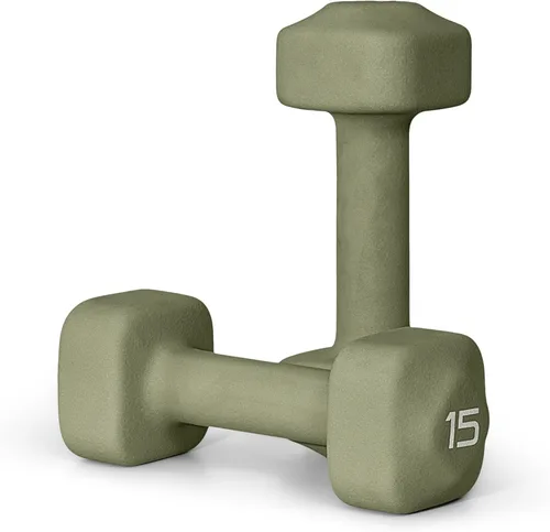 Miniatura 62 de Tone Fitness Pares de Mancuernas de Pesas de Neopreno con Cabeza Cuadrada Antirrodamiento Múltiples Opciones Azul