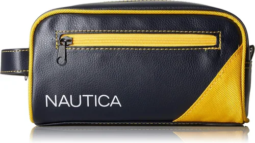Miniatura 7 de Nautica - Kit de viaje con cremallera superior para hombres, organizador de accesorios de aseo para hombres, bolsa de viaje