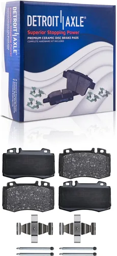 Miniatura 119 de Detroit Axle - Pastillas de Freno Delantero para Mercedes- Benz C230 C250 C300 SLK250, Pastillas de Freno Cerámica w/Reemplazo de Hardware