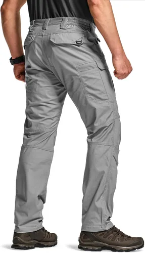 Miniatura 208 de CQR – Pantalones tácticos elásticos tipo cargo para hombre, resistentes al agua, de tela ripstop (antidesgarros), ligeros, ideales para uso diario