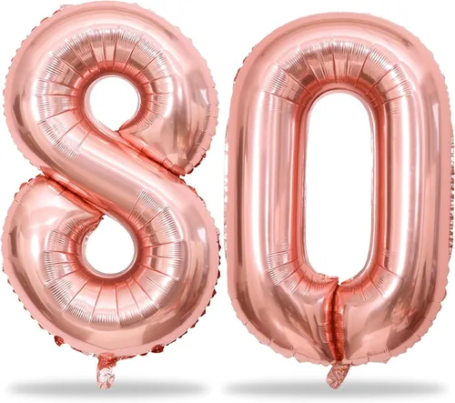 Miniatura 36 de Globos de oro rosa para cumpleaños número 16 para niñas, 40 pulgadas de gran tamaño, globos de lámina de mylar con el número 1 y 6, autoinflables