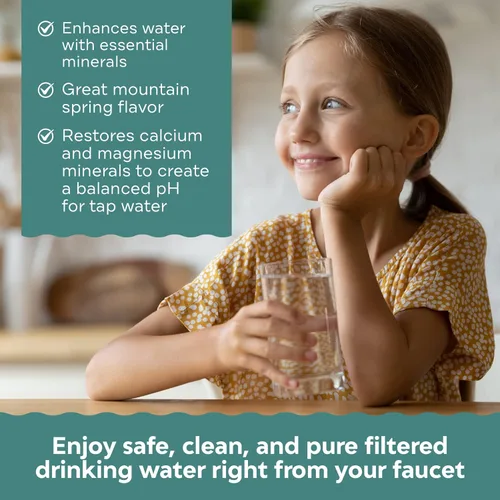 Miniatura 2 de Applied Membranes Inc. Sistema de filtro de agua de ósmosis inversa alcalino bajo el fregadero de 6 etapas, 50 galones por día