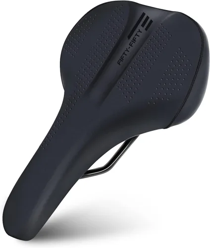 Miniatura 9 de FIFTY-FIFTY Sillín de bicicleta de montaña, cómodo asiento de bicicleta de espuma viscoelástica, suave e impermeable para hombres y mujeres