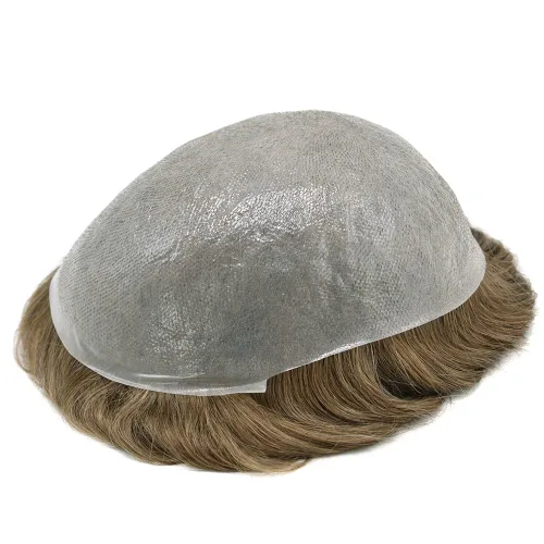 Miniatura 20 de Toupee for Men Human Hair Pieces Ultra Thin Skin Mens Toupee Hair Replacement System Mens Hair Units for Men