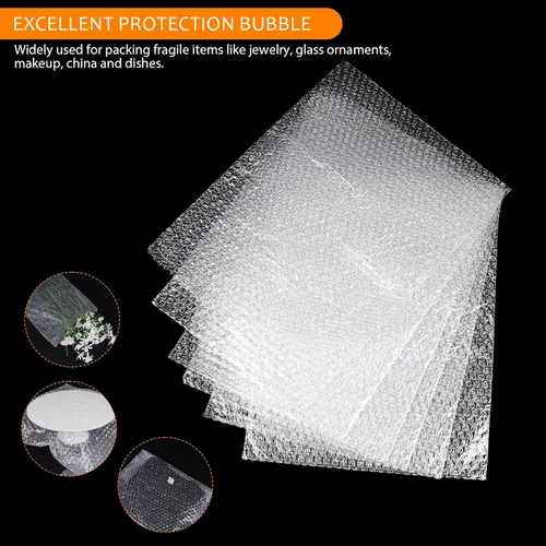 Miniatura 4 de 20 bolsas transparentes de burbujas, bolsas grandes de burbujas de 14 x 18 pulgadas para envío, doble bolsa de amortiguación de burbujas a prueba