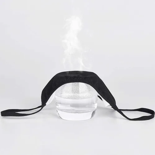 Miniatura 7 de Forno Paquete de 3 cubrebocas unisex, algodón negro, lavable, tela reutilizable