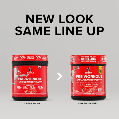 Miniatura 2 de Six Star Pre-Workout Explosion, Sandía (30 porciones) - Suplemento en polvo de energía preentrenamiento para hombres y mujeres - Mezcla de bebida