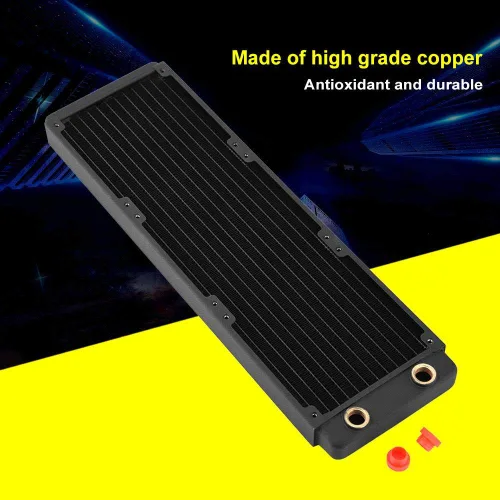 Miniatura 6 de Radiador de cobre disipador de calor para computadora intercambiador de calor líquido de refrigeración por agua con exquisita mano de obra, cobre