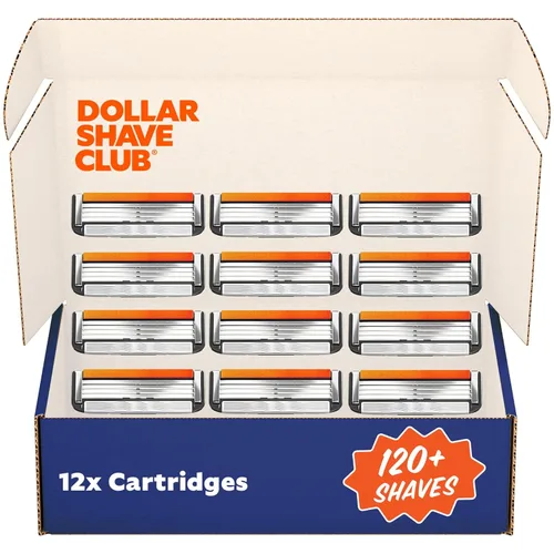 Dollar Shave Club | 4 repuestos de maquinilla de afeitar (paquete de 12) | Cuchillas de enjuague Swift para cabello más largo y grueso