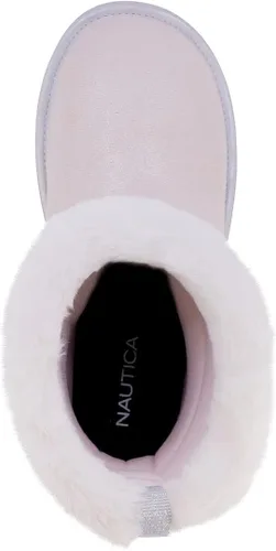 Miniatura 4 de Nautica Kids Girls Boot With Sherpa Fur For Snow And Winter-Warm Ankle Slipper Bootie Big Kid - Little Kid - Toddler