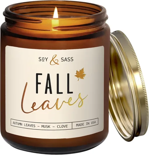 Miniatura 13 de Velas de Manzana y Canela, Vela de Manzana y Canela - 'Apple Cinnamon' Infundida con Aceites Esenciales I Velas de Soja Aromáticas Fuertes