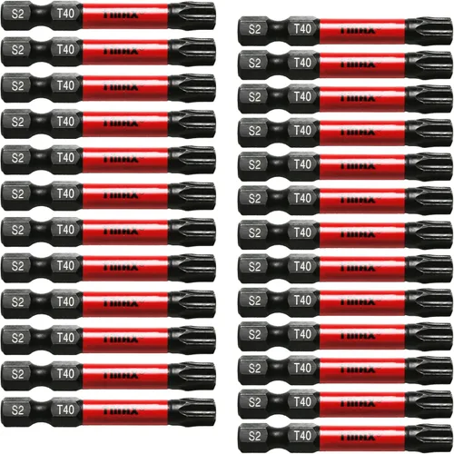 Miniatura 15 de TMAX Juego de puntas de destornillador de cabeza de estrella T6 Torx de 25 piezas, acero S2 de 6 puntos T-6 puntas de inserción de destornillador