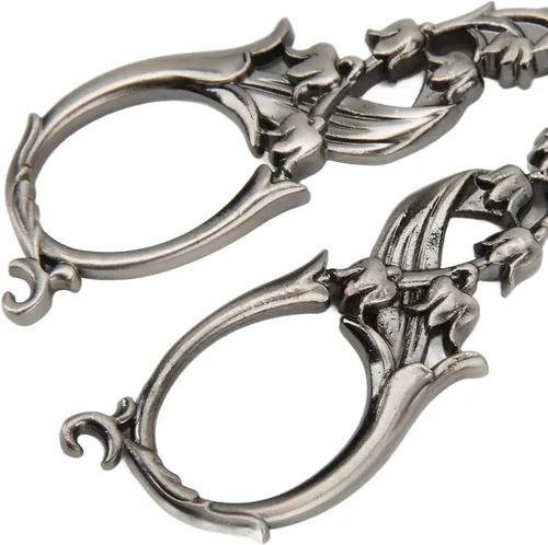 Miniatura 8 de Tijeras de bordado vintage, tijeras profesionales de acero inoxidable, tijeras retro para bordar, agujas de manualidades, uso en el trabajo