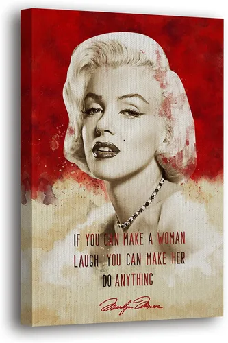 Miniatura 13 de SpiritualHands Marilyn Monroe - Lienzo decorativo para pared y póster – Decoración femenina moderna de maquillaje femenino, impresión de moda