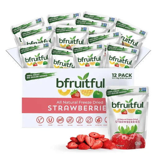 Miniatura 16 de bfruitful Manzana liofilizada + canela, sin azúcar añadido, paquete de bocadillos de frutas liofilizadas o para niños y adultos, bocadillos