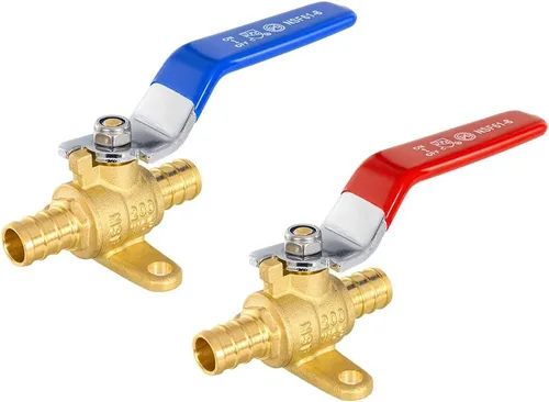 Miniatura 13 de Paquete de 2 válvulas de bola EFIELD Pex Brass de 1/2 pulgada con cierre de puerto completo, caliente y frío, (VALVE001)