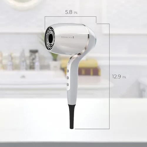 Miniatura 8 de Remington PROLUXE HydraCare - Secador de pelo con difusor, blanco perla/gris, 1875 vatios de potencia de secado