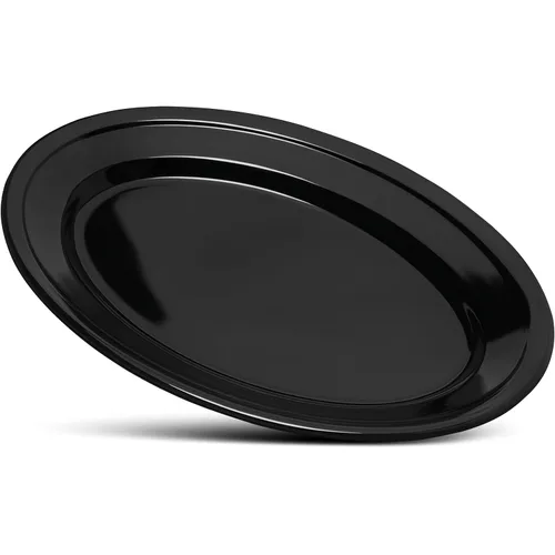 Miniatura 2 de Carlisle FoodService Products Dallas Ware - Plato ovalado de plástico reutilizable con borde para el hogar y restaurantes, melamina, 9.25 x 6.25