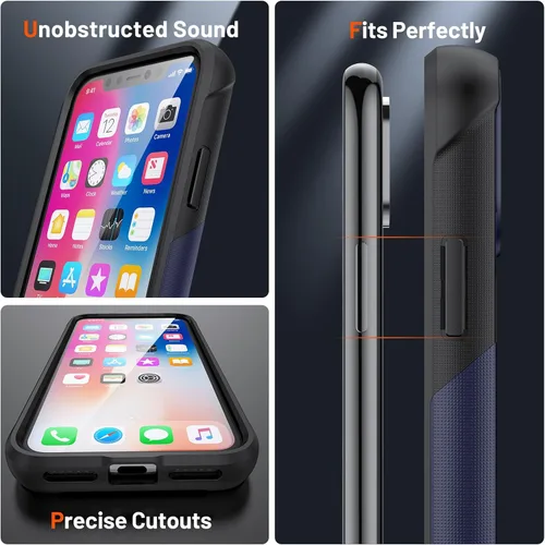 Miniatura 386 de Jeylly Funda para iPhone SE/Funda para iPhone 5S, Exterior de Plástico Duro que Absorbe Golpes + Interior de Silicona de Goma Defensor contra