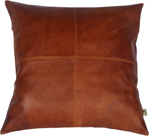 Miniatura 6 de LL LEATHER LOVERS Funda de almohada de piel de cordero - Funda de cojín para sofá, fundas decorativas para sala de estar y dormitorio, 20 x 20 Negro